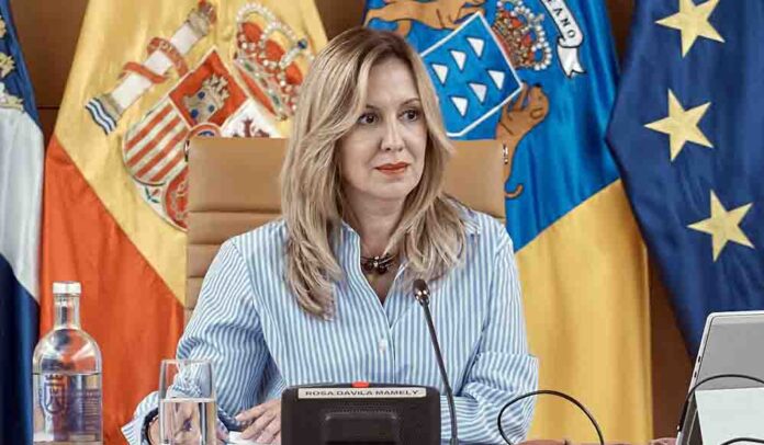 Rosa Dávila, presidenta del Cabildo de Tenerife.