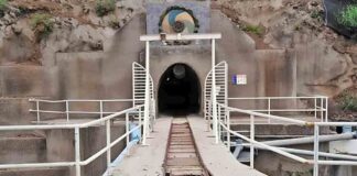 Boca del Tunel de Trasvase en Hermosilla.