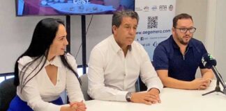 El representante de la AEG, Fernando Morales; el presidente del CEST, Javier Cabrera, y la vicepresidenta, Raquel Arroyo, han dado a conocer la programación completa del encuentro.