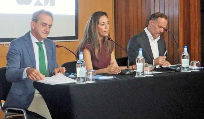 Jéssica de León, presentó hoy junto con representantes de los cabildos insulares, la ‘Estrategia Canaria de Infraestructuras Turísticas Insulares’.