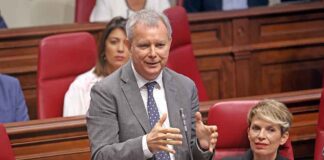 Sebastián Franquis, portavoz del PSOE en el Parlamento de Canarias.