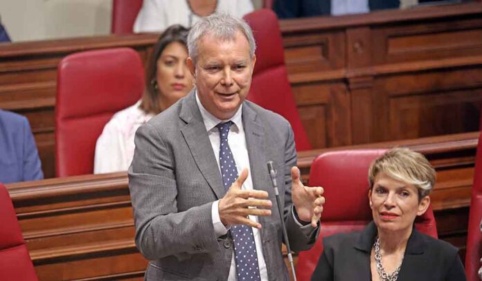 Sebastián Franquis, portavoz del PSOE en el Parlamento de Canarias.