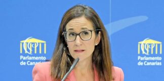 Natalia Santana, portavoz parlamentaria de NC-BC en materia de Bienestar Social.