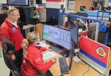Sala de emergencias del 112 Canarias.