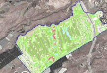 Plano del proyecto del campo de golf de Hoya Grande, en Adeje.
